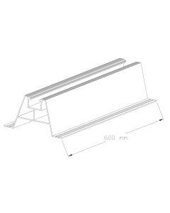 TRAPEZOIDAL MOUNTING RAIL SMT L600 (110x60) WITH SEAL 