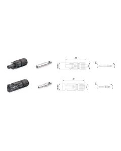 PINS FOR CONNECTORS MULTI-CONTACT MC4  4/6mm2 (male and female in total 100szt)